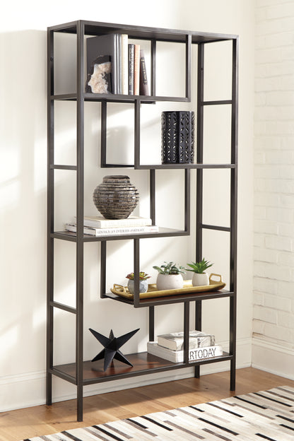 Cape Furniture Outlet - Ashley Furniture - Frankwell Bookcase - Bookcase / Brown/Black - A4000021