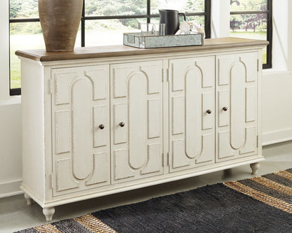 Cape Furniture Outlet - Ashley Furniture - Roranville Accent Cabinet - Accent Cabinet / Antique White - A4000268