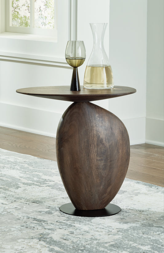 Cape Furniture Outlet - Ashley Furniture - Cormmet Accent Table - Accent Table / Brown/Black - A4000612