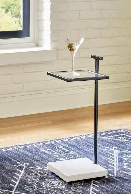 Cape Furniture Outlet - Ashley Furniture - Mannill Accent Table - Accent Table / Black/White - A4000630