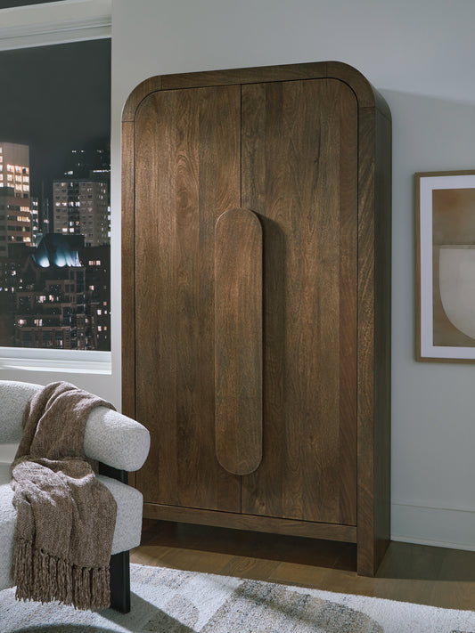 Cape Furniture Outlet - Ashley Furniture - Thoren Accent Cabinet - Accent Cabinet / Medium Brown - A4000699