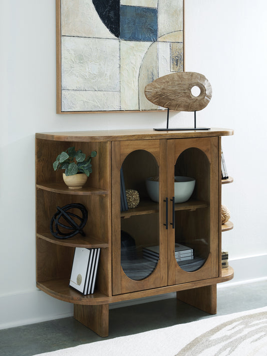 Cape Furniture Outlet - Ashley Furniture - Niall Accent Cabinet - Accent Cabinet / Light Brown - A4000707