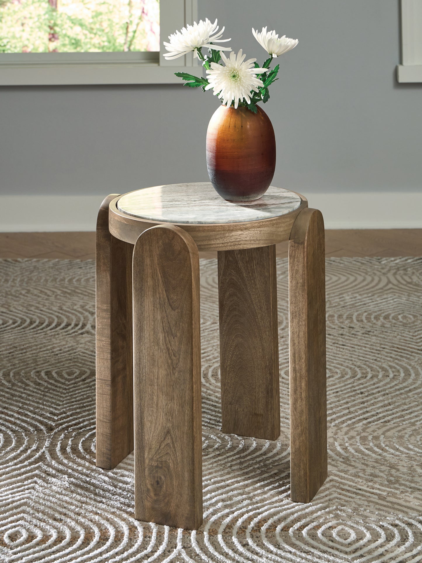 Cape Furniture Outlet - Ashley Furniture - Gavrilley Accent Table - Accent Table / Gray/White/Brown - A4000722