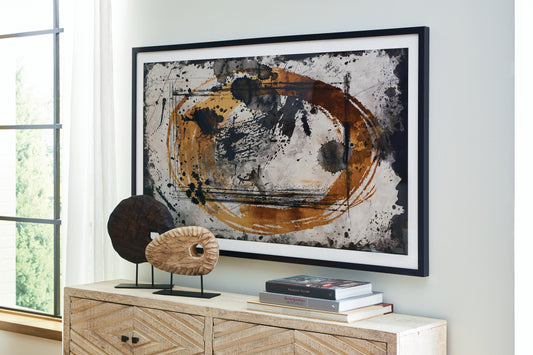 Cape Furniture Outlet - Ashley Furniture - Clefting Wall Decor - Wall Art / Black/Caramel/Tan - A8000374