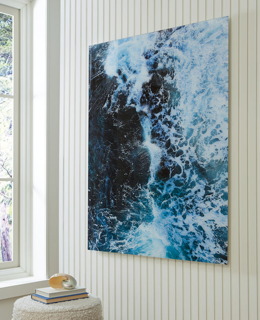 Cape Furniture Outlet - Ashley Furniture - Clemick Wall Decor - Wall Art / Turquoise - A8000422