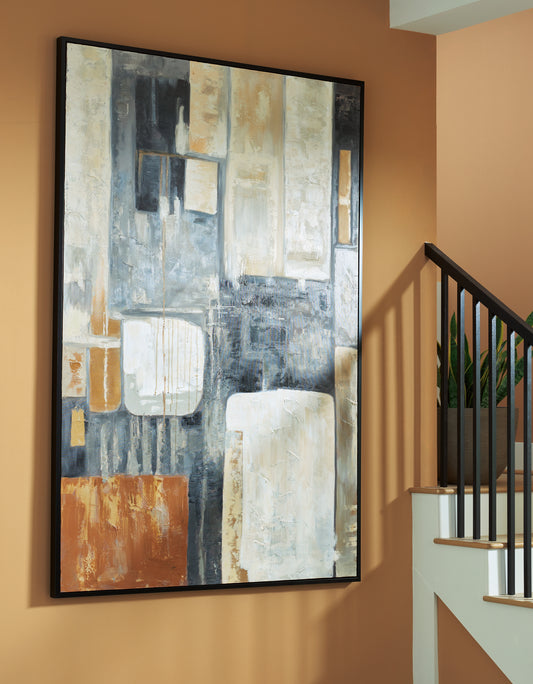 Cape Furniture Outlet - Ashley Furniture - Howford Wall Decor - Wall Art / Brown/Black/Gray - A8000426