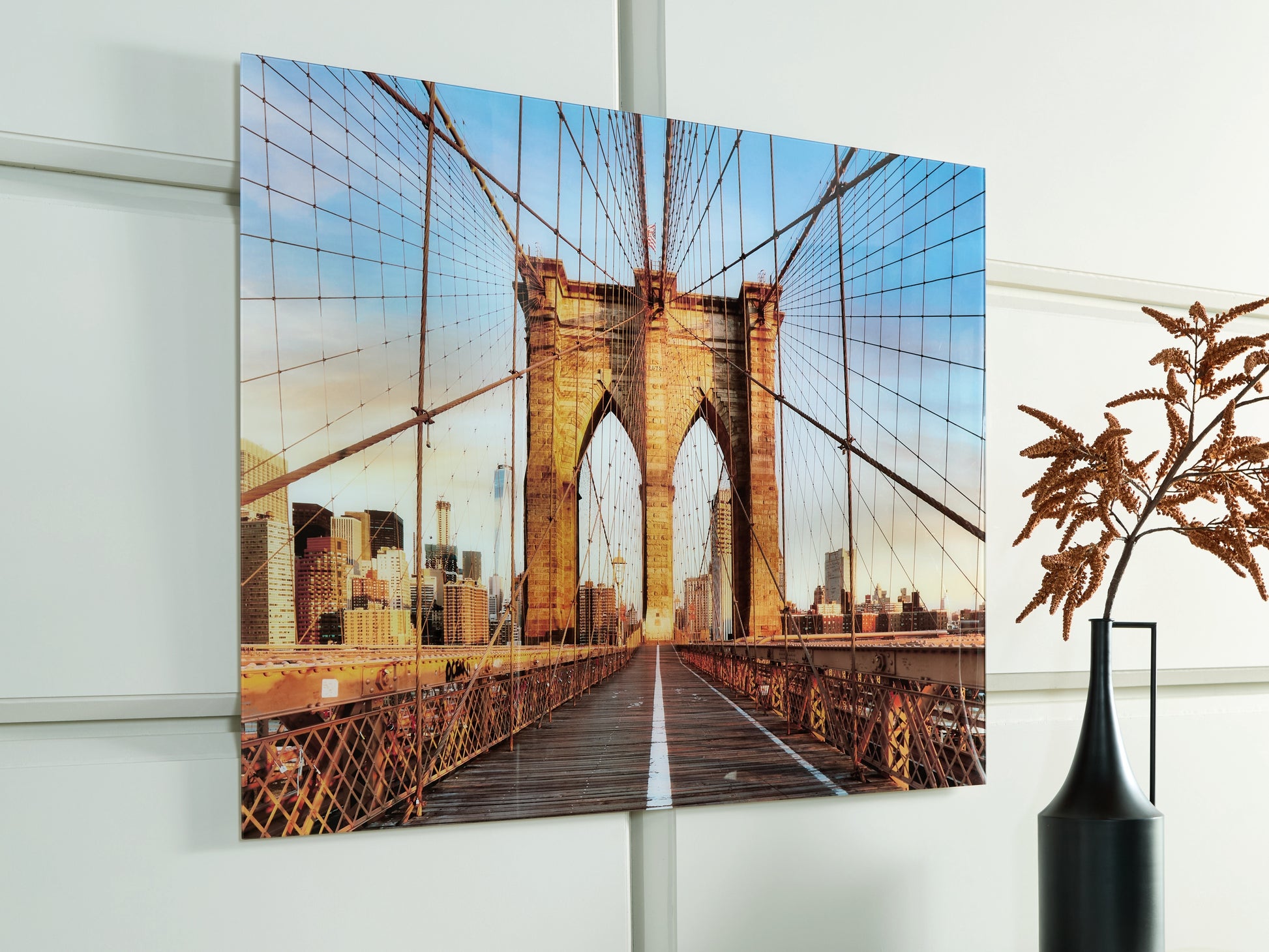 Cape Furniture Outlet - Ashley Furniture - Shayward Wall Decor - Wall Art / Blue/Amber - A8000435