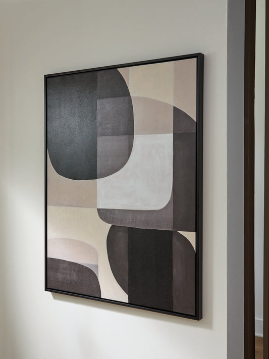 Cape Furniture Outlet - Ashley Furniture - Kesleigh Wall Decor - Wall Art / Black/White - A8000495