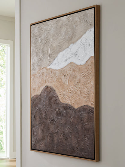 Cape Furniture Outlet - Ashley Furniture - Fanthorne Wall Decor - Wall Art / Tan/Brown/White - A8000500
