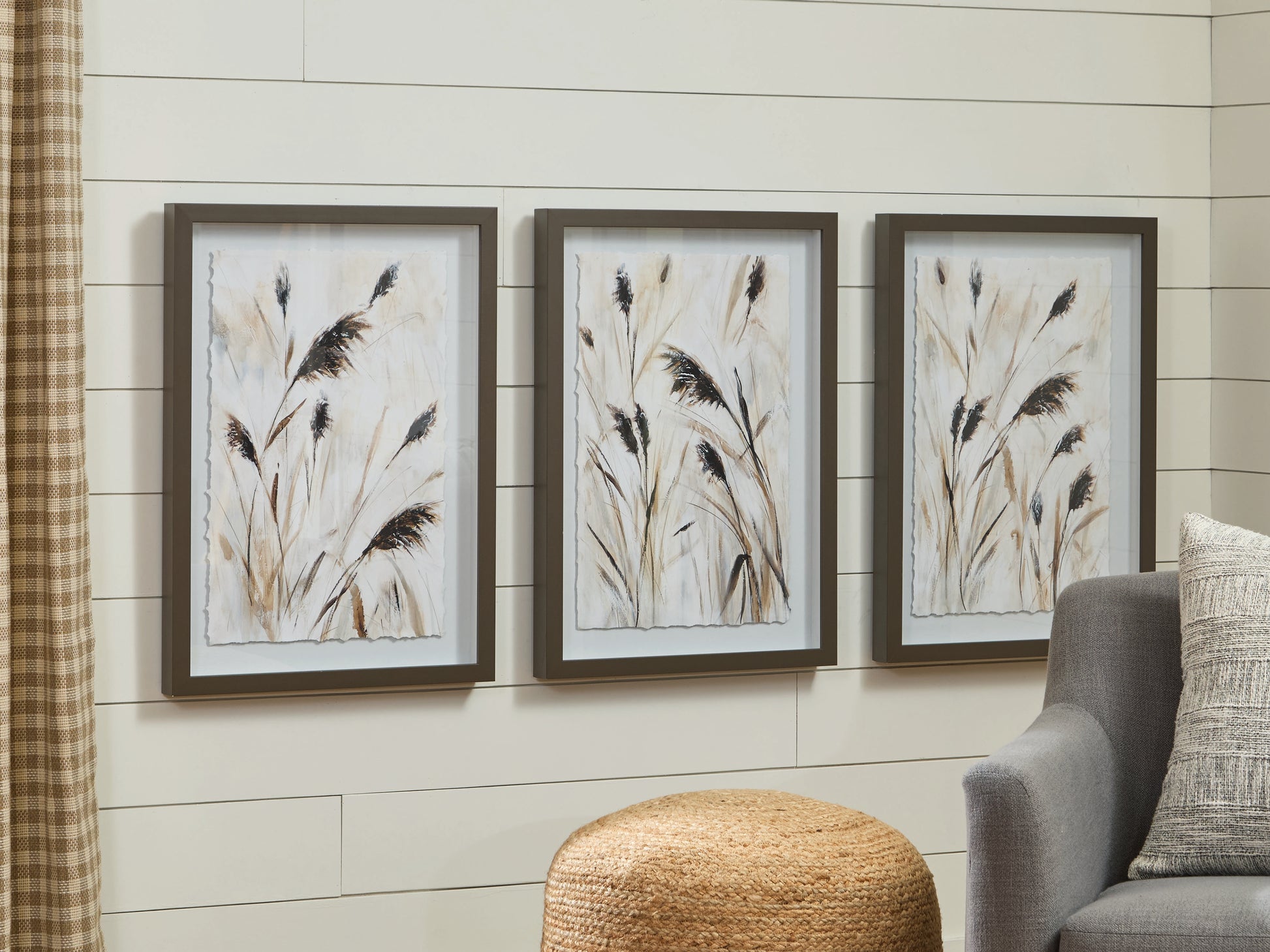 Cape Furniture Outlet - Ashley Furniture - Honslow Wall Decor - Wall Art Set (3/CN) / Brown/Black/White - A8000506