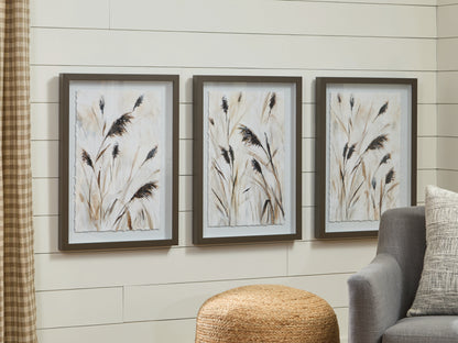 Cape Furniture Outlet - Ashley Furniture - Honslow Wall Decor - Wall Art Set (3/CN) / Brown/Black/White - A8000506