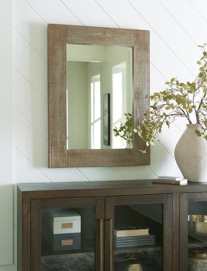 Cape Furniture Outlet - Ashley Furniture - Waltleigh Mirror - Accent Mirror / Distressed Brown - A8010277