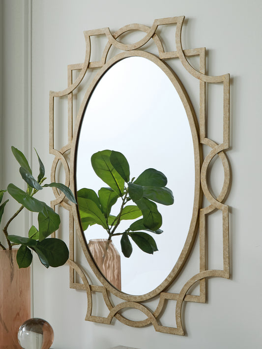 Cape Furniture Outlet - Ashley Furniture - Fulkmore Mirror - Accent Mirror / Antique Gold Finish - A8010350
