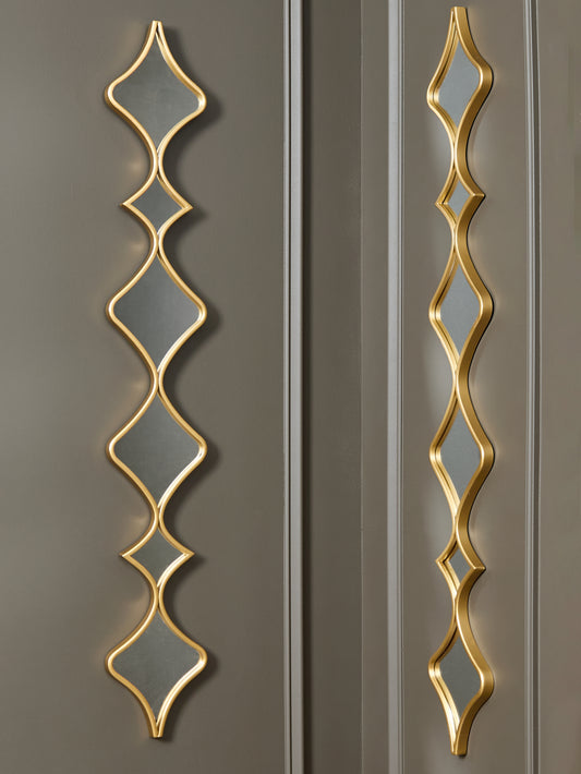 Cape Furniture Outlet - Ashley Furniture - Harriswood Mirror - Accent Mirror Set (Set of 2) / Gold Finish - A8010354