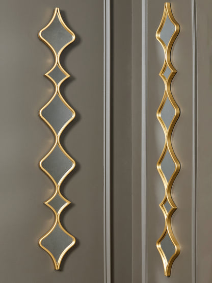 Cape Furniture Outlet - Ashley Furniture - Harriswood Mirror - Accent Mirror Set (Set of 2) / Gold Finish - A8010354