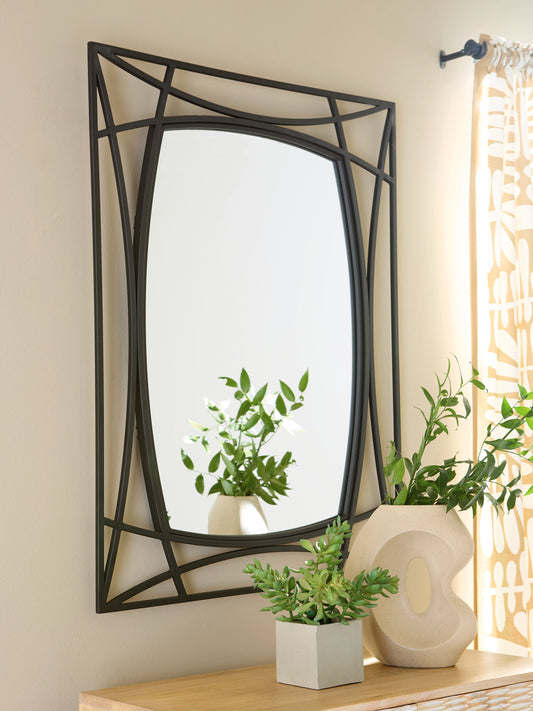 Cape Furniture Outlet - Ashley Furniture - Freenville Mirror - Accent Mirror / Black - A8010408