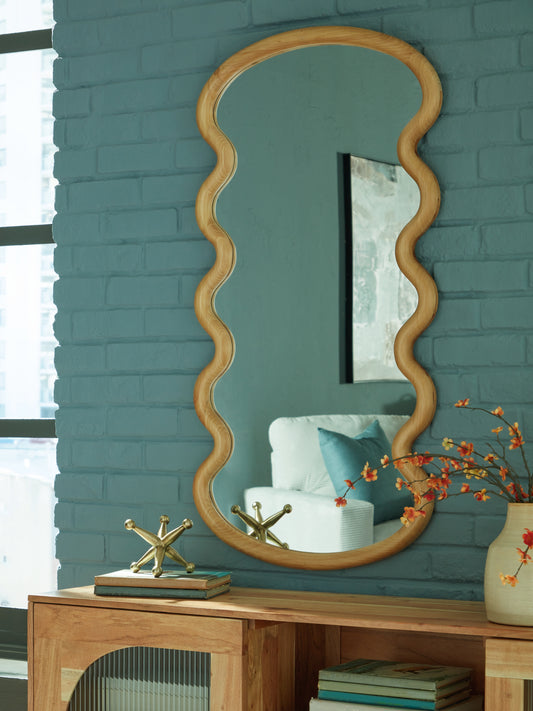 Cape Furniture Outlet - Ashley Furniture - Serendis Mirror - Accent Mirror / Brown - A8010412