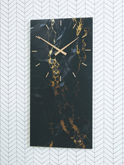 Cape Furniture Outlet - Ashley Furniture - Teague Wall Decor - Wall Clock / Black/Gold Finish - A8010430