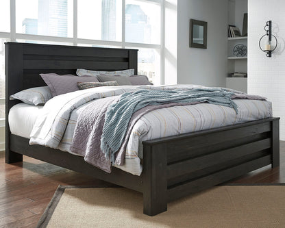Cape Furniture Outlet - Ashley Furniture - Brinxton Bedroom - King Panel Bed / Charcoal - B249B4