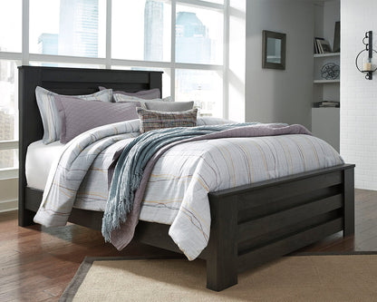 Cape Furniture Outlet - Ashley Furniture - Brinxton Bedroom - Queen Panel Bed / Charcoal - B249B2