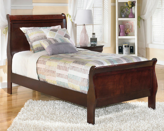Cape Furniture Outlet - Ashley Furniture - Alisdair Bedroom - King Sleigh Bed / Reddish Brown - B376B8