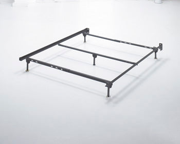 Cape Furniture Outlet - Ashley Furniture - Platform Bedroom - Queen Bolt on Bed Frame / Metallic - B100-31