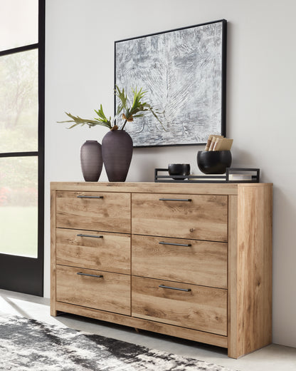 Cape Furniture Outlet - Ashley Furniture - Hyanna Bedroom - Six Drawer Dresser / Tan Brown - B1050-31