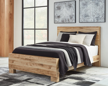 Cape Furniture Outlet - Ashley Furniture - Hyanna Bedroom - Queen Panel Bed / Tan Brown - B1050B2