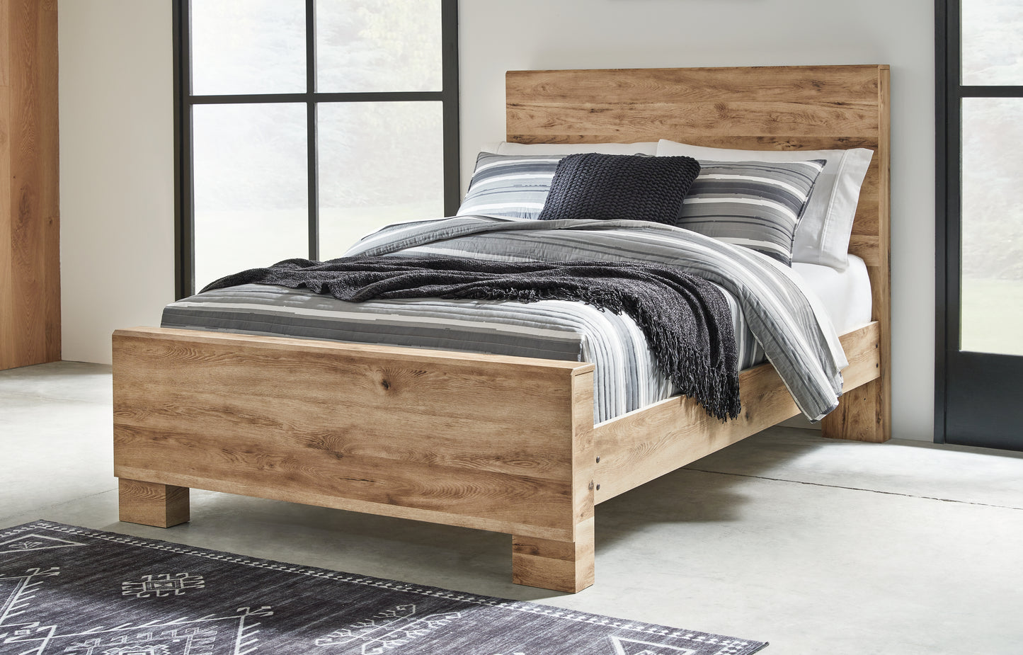 Cape Furniture Outlet - Ashley Furniture - Hyanna Bedroom - Full Panel Bed / Tan Brown - B1050B21
