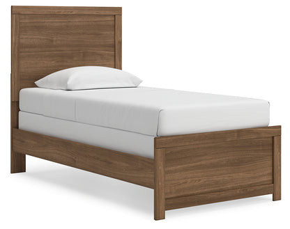 Cape Furniture Outlet - Ashley Furniture - Broachmyn Bedroom - Twin Panel Bed / Auburn - PCB1116B8