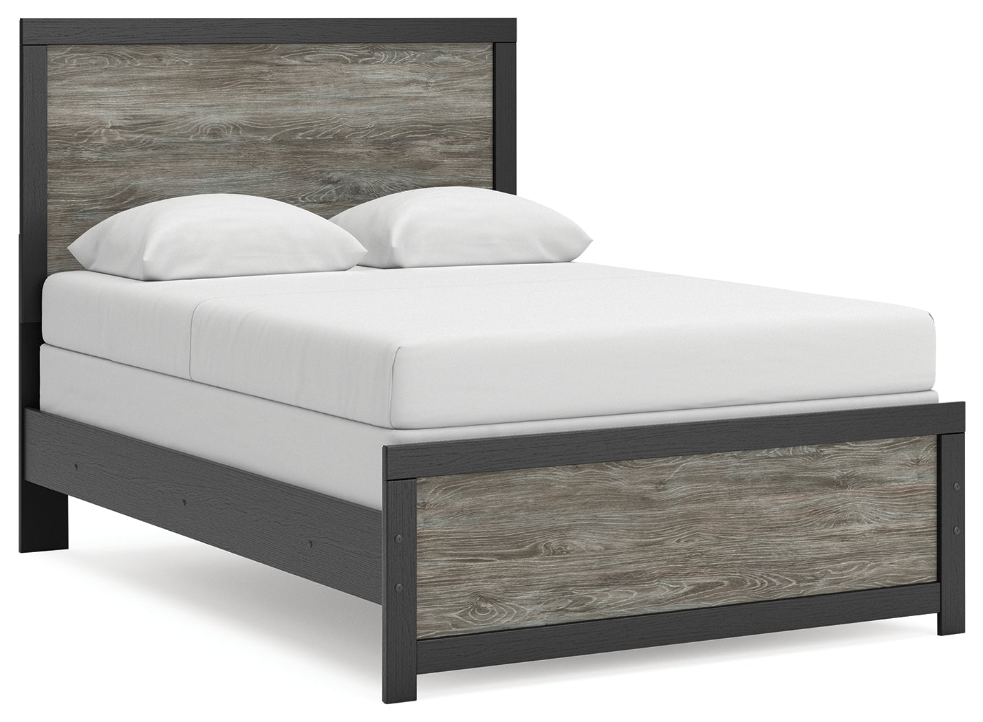 Cape Furniture Outlet - Ashley Furniture - Broachmyn Bedroom - Full Panel Bed / Black/Gray - PCB1118B9