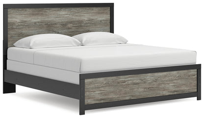 Cape Furniture Outlet - Ashley Furniture - Broachmyn Bedroom - King Panel Bed / Black/Gray - PCB1118B7