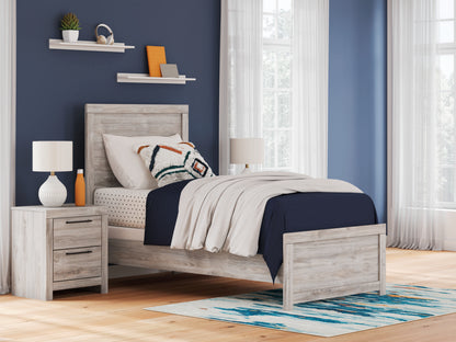 Cape Furniture Outlet - Ashley Furniture - Broachmyn Bedroom - Twin Panel Bed / Gray - PCB1120B8