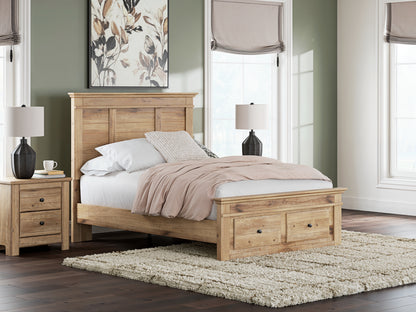 Cape Furniture Outlet - Ashley Furniture - Makidern Bedroom - Full Panel Storage Bed / Tan - PCB1170B23