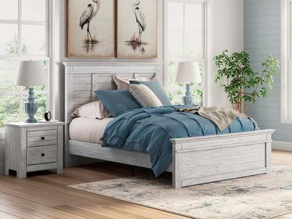 Cape Furniture Outlet - Ashley Furniture - Makidern Bedroom - Queen Panel Bed / Whitewash - PCB1171B2