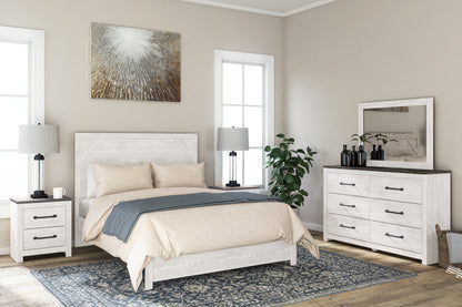 Cape Furniture Outlet - Ashley Furniture - Gerridan Bedroom - Full Panel Bed / White/Gray - B1190B4
