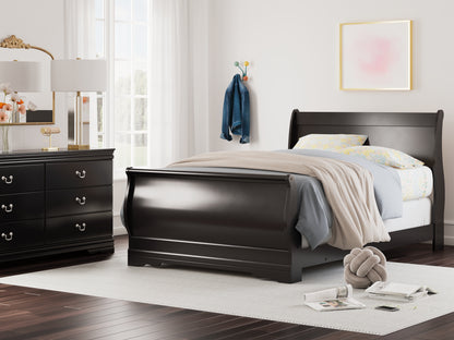 Cape Furniture Outlet - Ashley Furniture - Huey Vineyard Bedroom - Dresser and Mirror / Black - B128B1