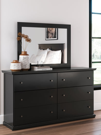 Cape Furniture Outlet - Ashley Furniture - Maribel Bedroom - Dresser and Mirror / Black - B138B50