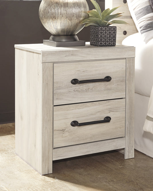 Cape Furniture Outlet - Ashley Furniture - Cambeck Bedroom - Full Panel Bed with 2 Storage Drawers / Whitewash - B192B33