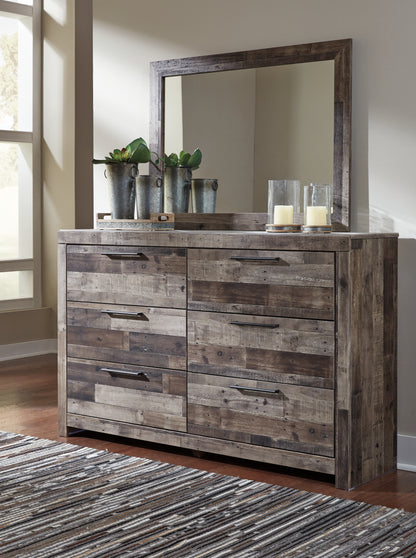 Cape Furniture Outlet - Ashley Furniture - Derekson Bedroom - Dresser and Mirror / Multi Gray - B200B1