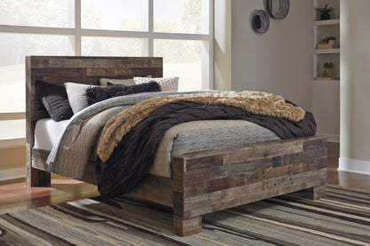 Cape Furniture Outlet - Ashley Furniture - Derekson Bedroom - Queen Panel Bed / Multi Gray - B200B6