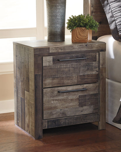 Cape Furniture Outlet - Ashley Furniture - Derekson Bedroom - Two Drawer Night Stand / Multi Gray - B200-92