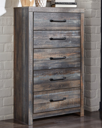 Cape Furniture Outlet - Ashley Furniture - Drystan Bedroom - Five Drawer Chest / Multi - B211-46