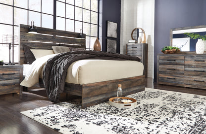 Cape Furniture Outlet - Ashley Furniture - Drystan Bedroom - King Panel Bed / Multi - B211B14