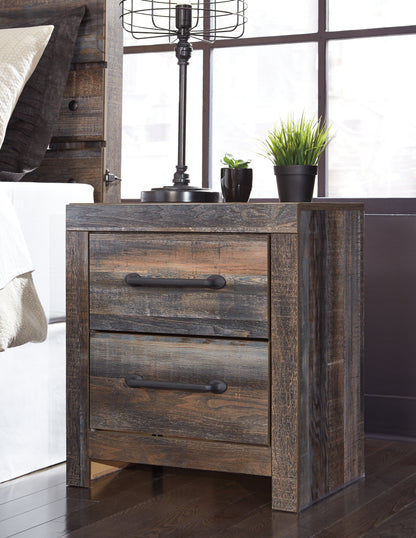 Cape Furniture Outlet - Ashley Furniture - Drystan Bedroom - Two Drawer Night Stand / Multi - B211-92