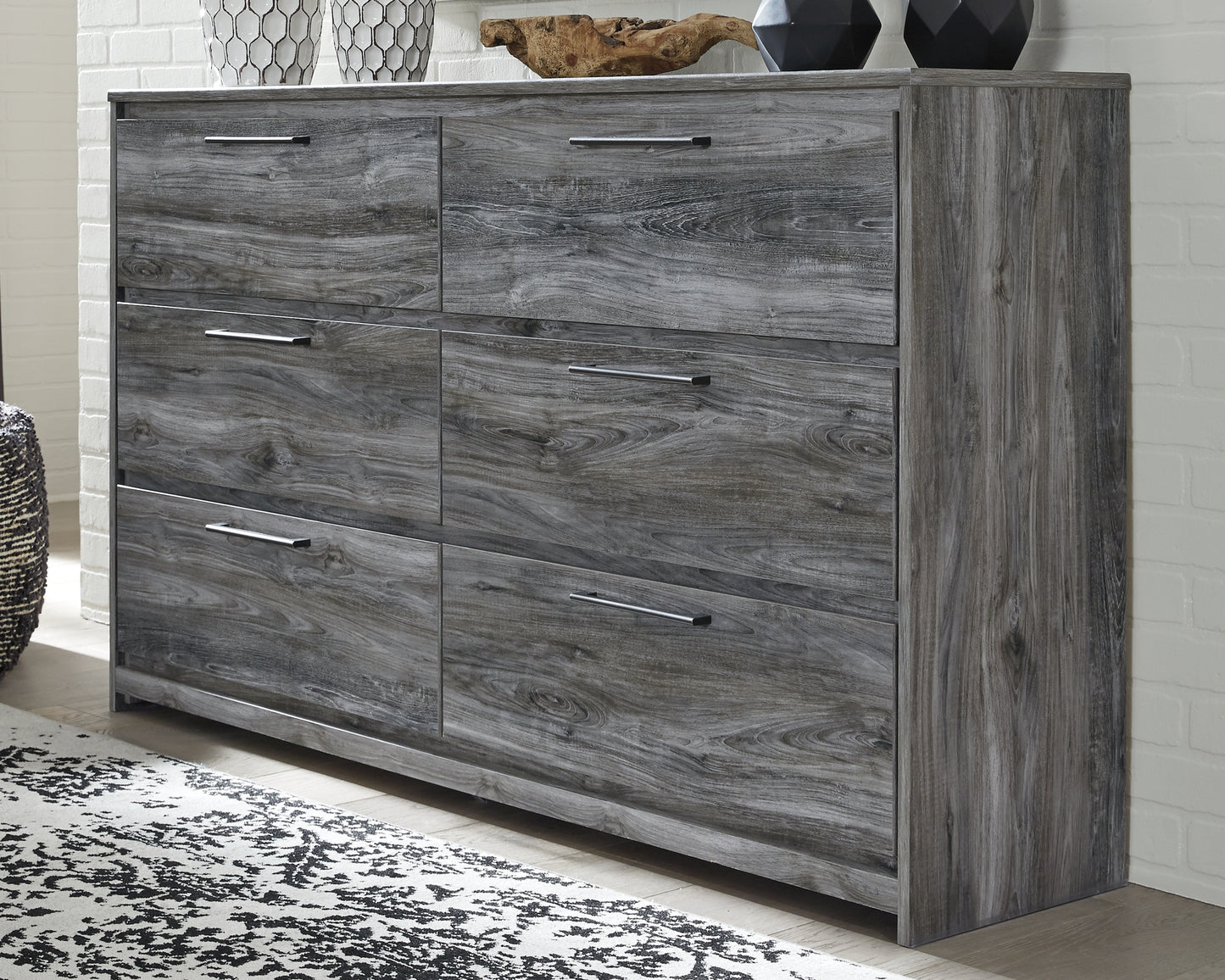 Cape Furniture Outlet - Ashley Furniture - Baystorm Bedroom - Six Drawer Dresser / Gray - B221-31