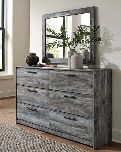 Cape Furniture Outlet - Ashley Furniture - Baystorm Bedroom - Dresser and Mirror / Gray - B221B30