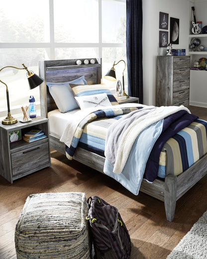 Cape Furniture Outlet - Ashley Furniture - Baystorm Bedroom - Twin Panel Bed / Gray - B221B20