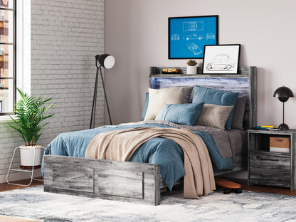Cape Furniture Outlet - Ashley Furniture - Baystorm Bedroom - Full Panel Bed with 2 Storage Drawers / Gray - B221B34