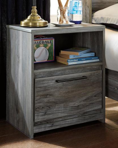 Cape Furniture Outlet - Ashley Furniture - Baystorm Bedroom - One Drawer Night Stand / Gray - B221-91